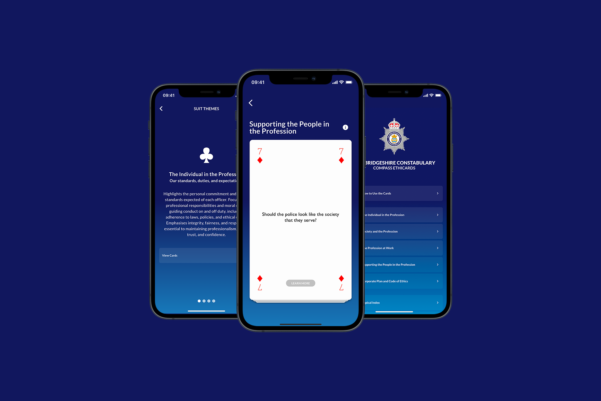 Cambridge Police Ethicards App Overview