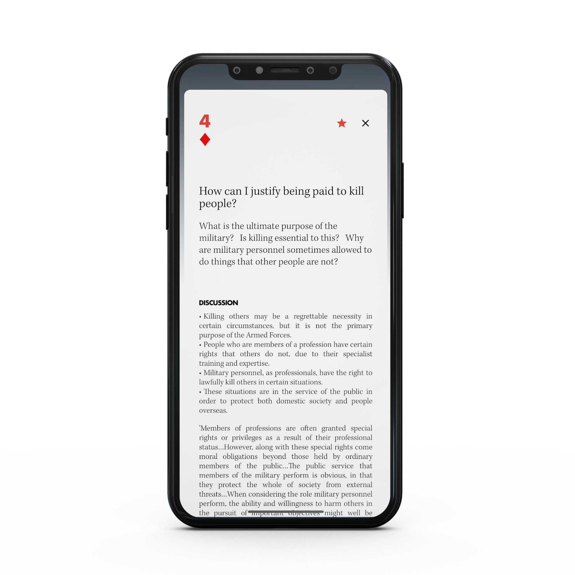 How can I be justified in killing people?