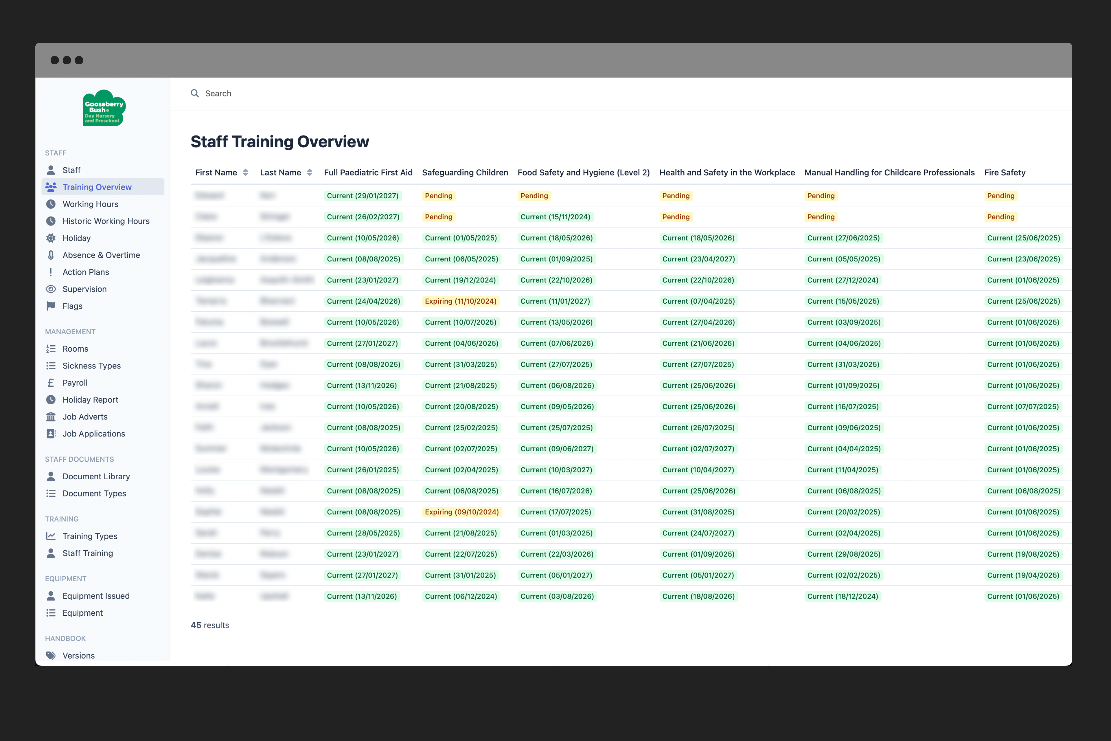 Nursery Management System
