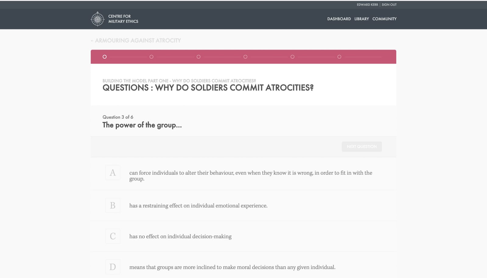 Distance Learning Platform Assessment